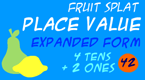 place value - fruit splace - expanded form