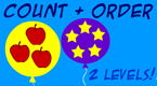 count and order - balloon pop early math game