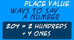 place value - ways to say a number