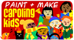 caroling kids - holiday paint and makes