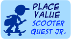 place value - scooter quest junior game 