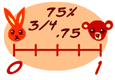 advanced fractions and decimals number line math game